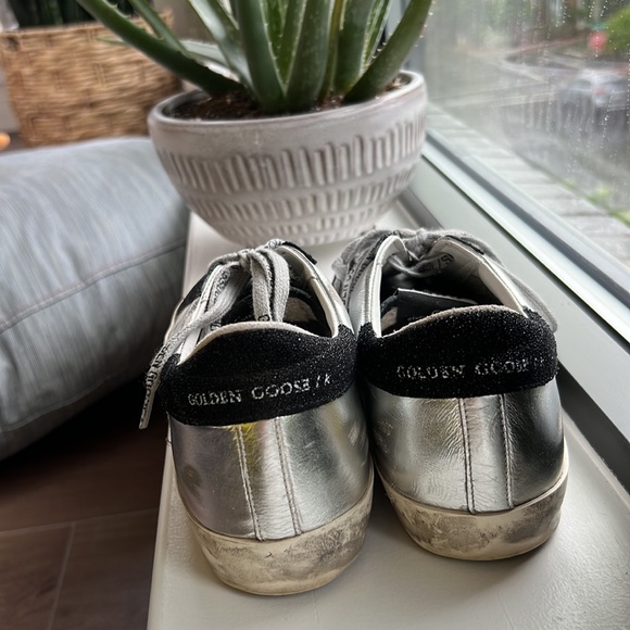 Gorgeous Silver Golden Goose in a size 38. worn them maybe 10 times. Like new. - Picture 5 of 5